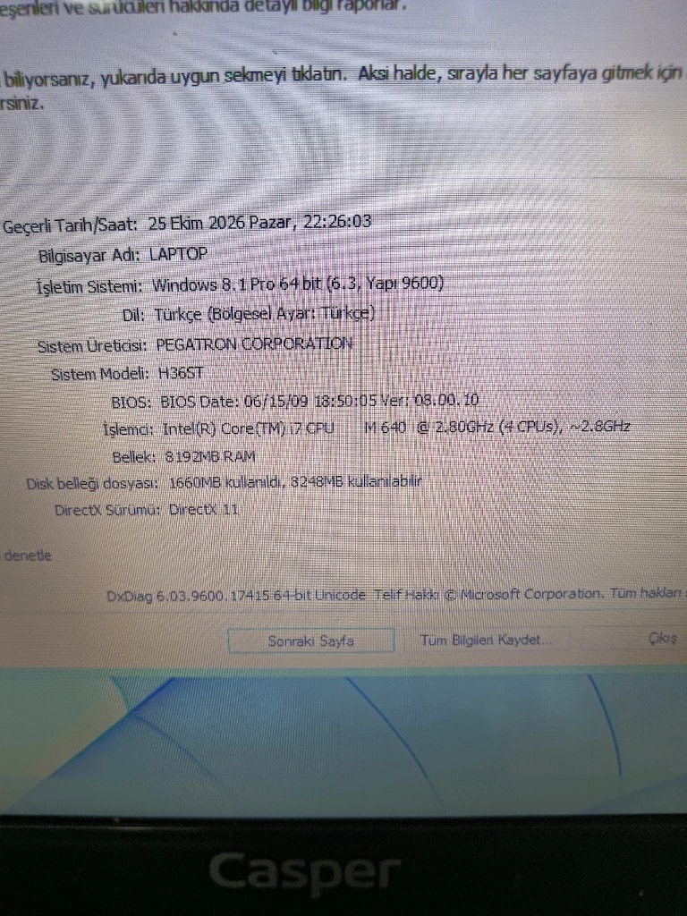 İ7/8 RAM/SORUNSUZ SIKINTISIZ / ÇOK HIZLI LAPTOP/LEPTOP/MAUSE HEDİYE - 4