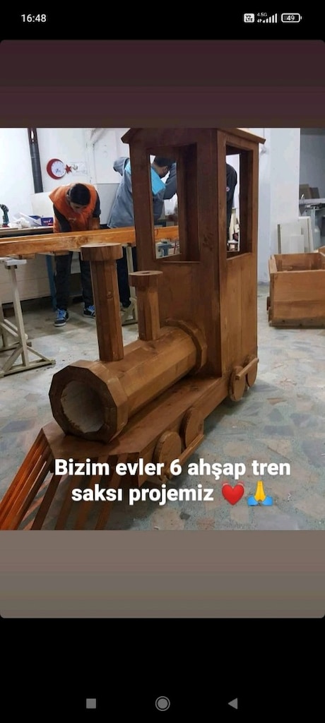 AHŞAP TREN SAKSI - 7
