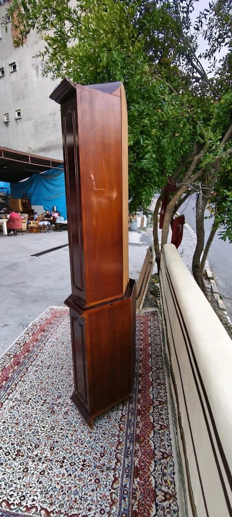 Vintage köşe vitrin gümüşlük - 6