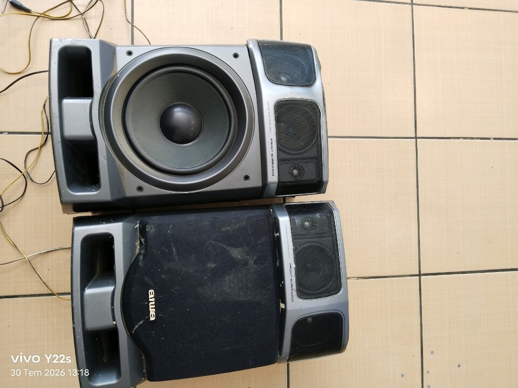 aiwa büyük set kolonu çalışır durumda kasada çizikler var - 2