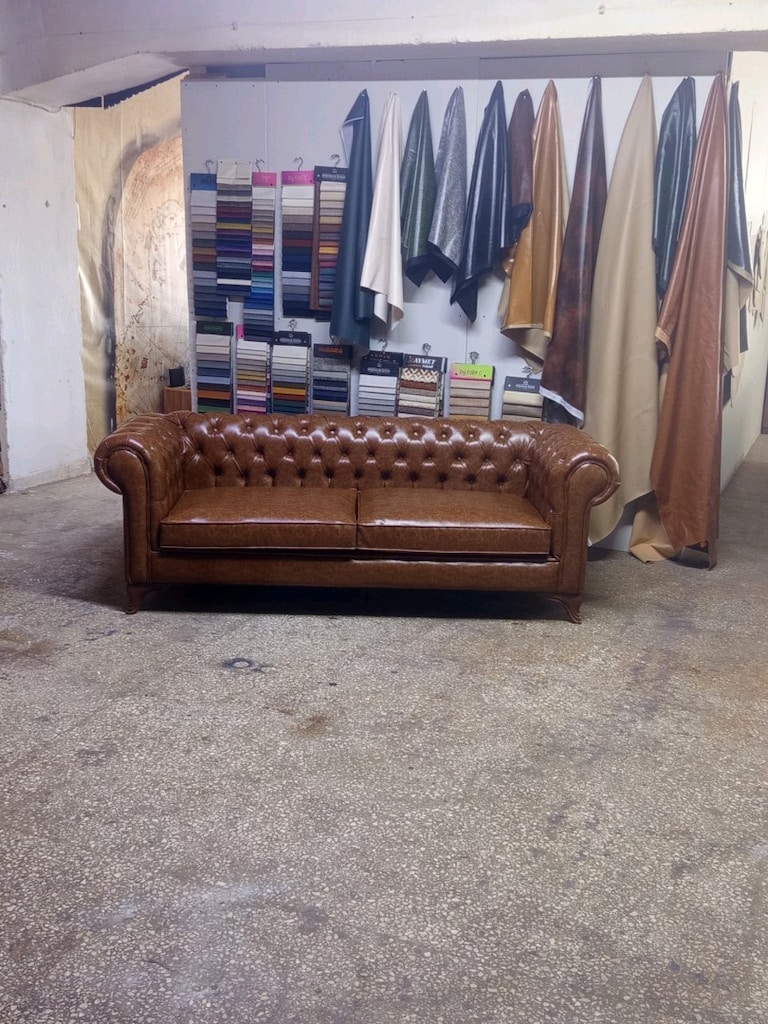 Ankara Chester koltuk 225cm x 90cm %100 fırınlanmış Gürgen Ağacı - 2