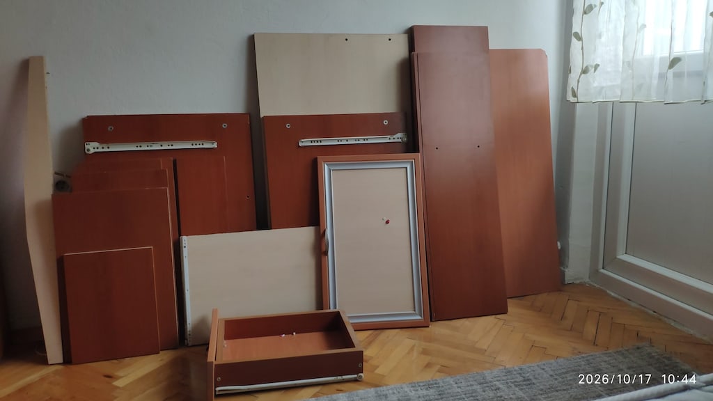 Kitaplıklı Çekmeceli Çalışma ve Bilgisayar Masası – Demonte - 3