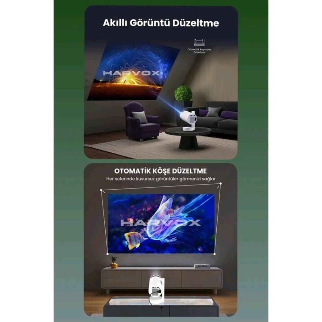 Harvox Power Pro+ Taşınabilir Powerbankli Projeksiyon Cihazı - 2