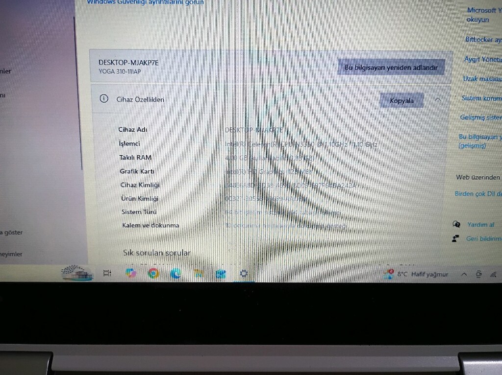 LENOVA YOGA 310 DOKUNMATİK EKRANLI - 3