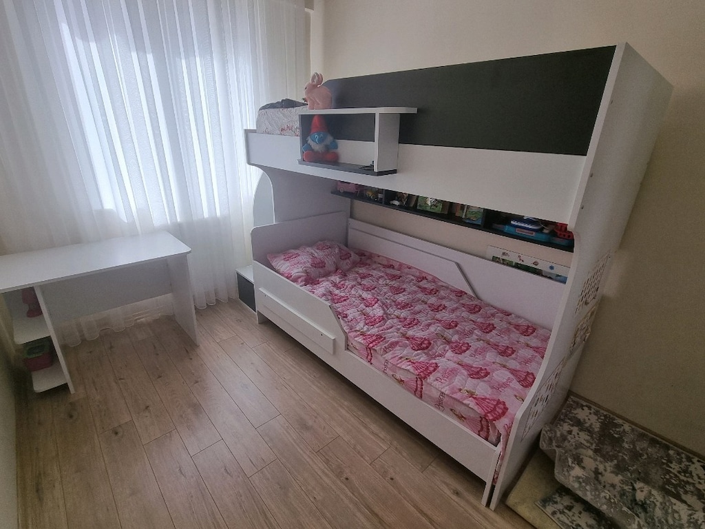 Yeni Gibi Çekmeceli Ranza + Çalışma Masası ve 2 Yatak (Tam Set) - 4