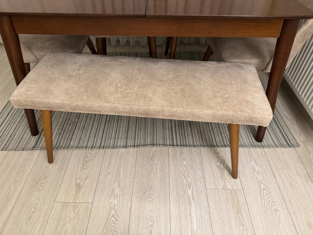 4 Sandalye + Masa + 1 Bench Yemek Odası Takım - 6