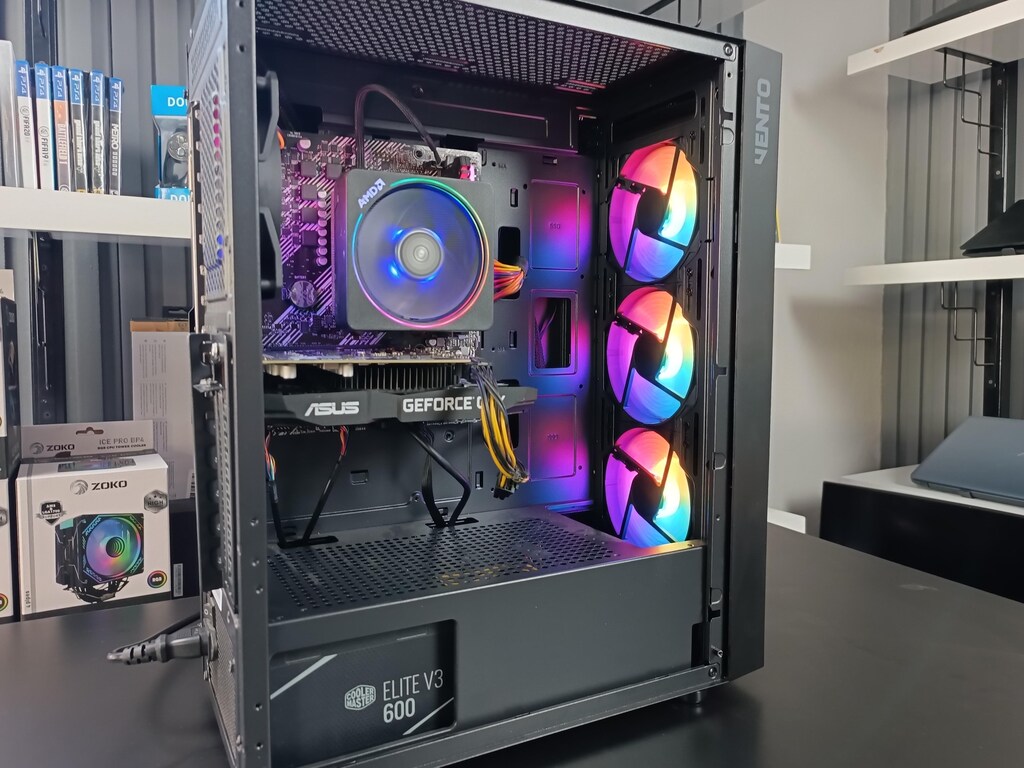 FULL GAMİNG SET-GTX 1660Tİ 6GB E.K/RYZEN7 3800X CPU/256GB SSD+500HDD/1 - 7