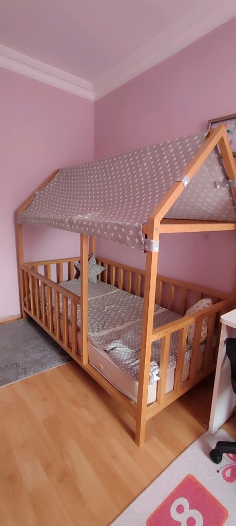 Montessori çatılı karyola ve yatak - 2