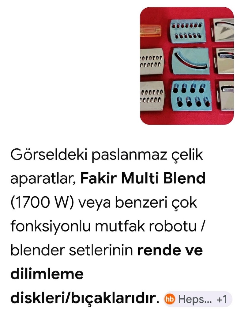 mutfak robotu dilimleme rendeleme kesme seti bıçakları paslanmaz çelik - 2