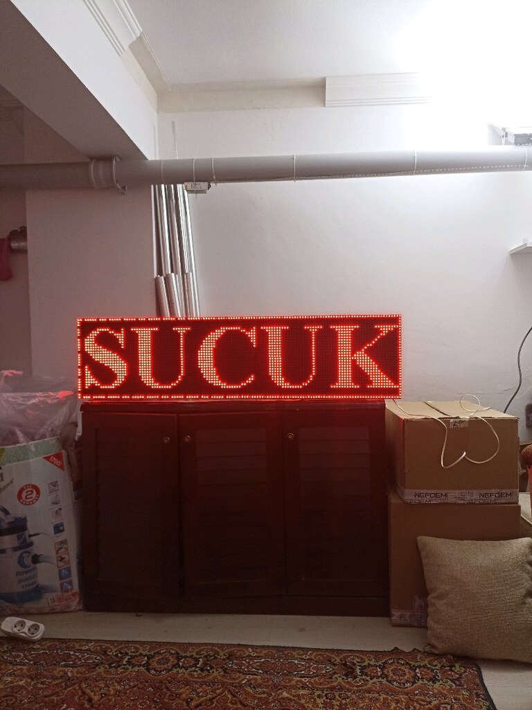 32x128cm led tabela kayan yazı tek yönlü - 3
