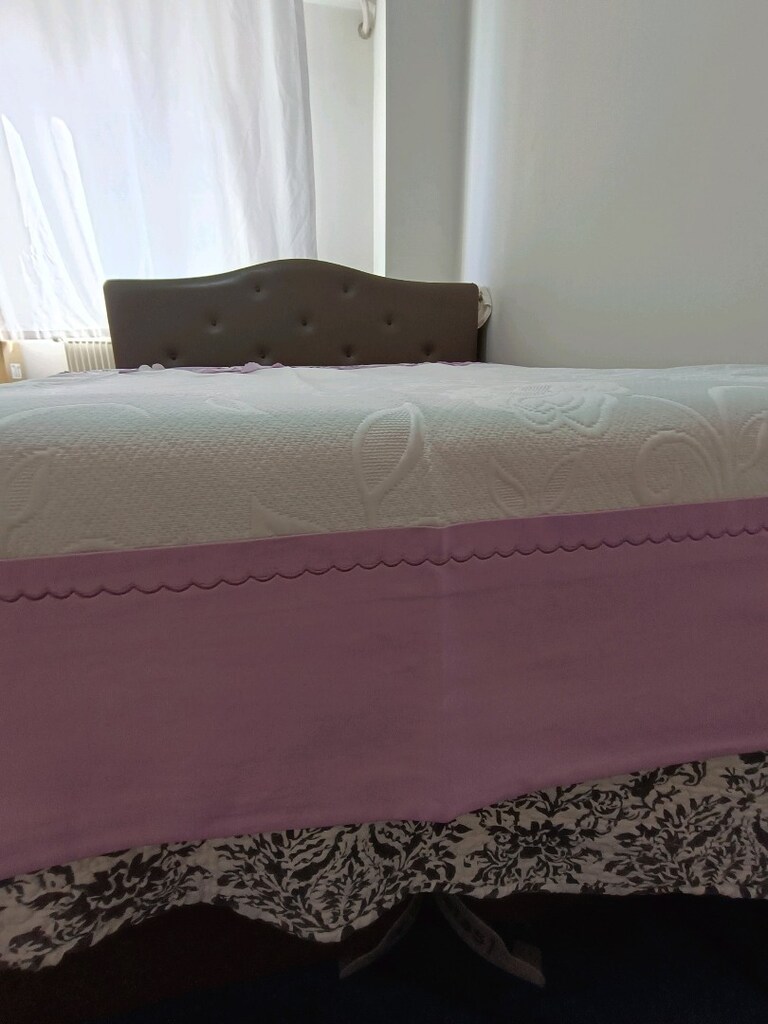 Kaneviçe işlemeli pike yatak örtüsü - 5