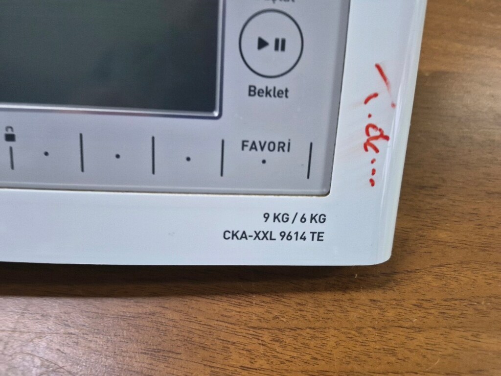 Vestel 9/6 KG CKA-XXL 9614 TE 2.el Çıkma Kablo Tesisatı dahil - 4