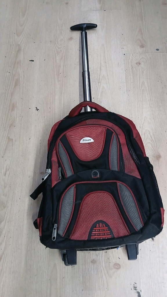 Trikes tekerlekli laptop bölmeli okul/seyahat sırt çantası - 3