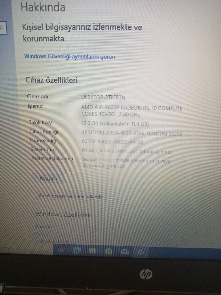 hp laptop - 9