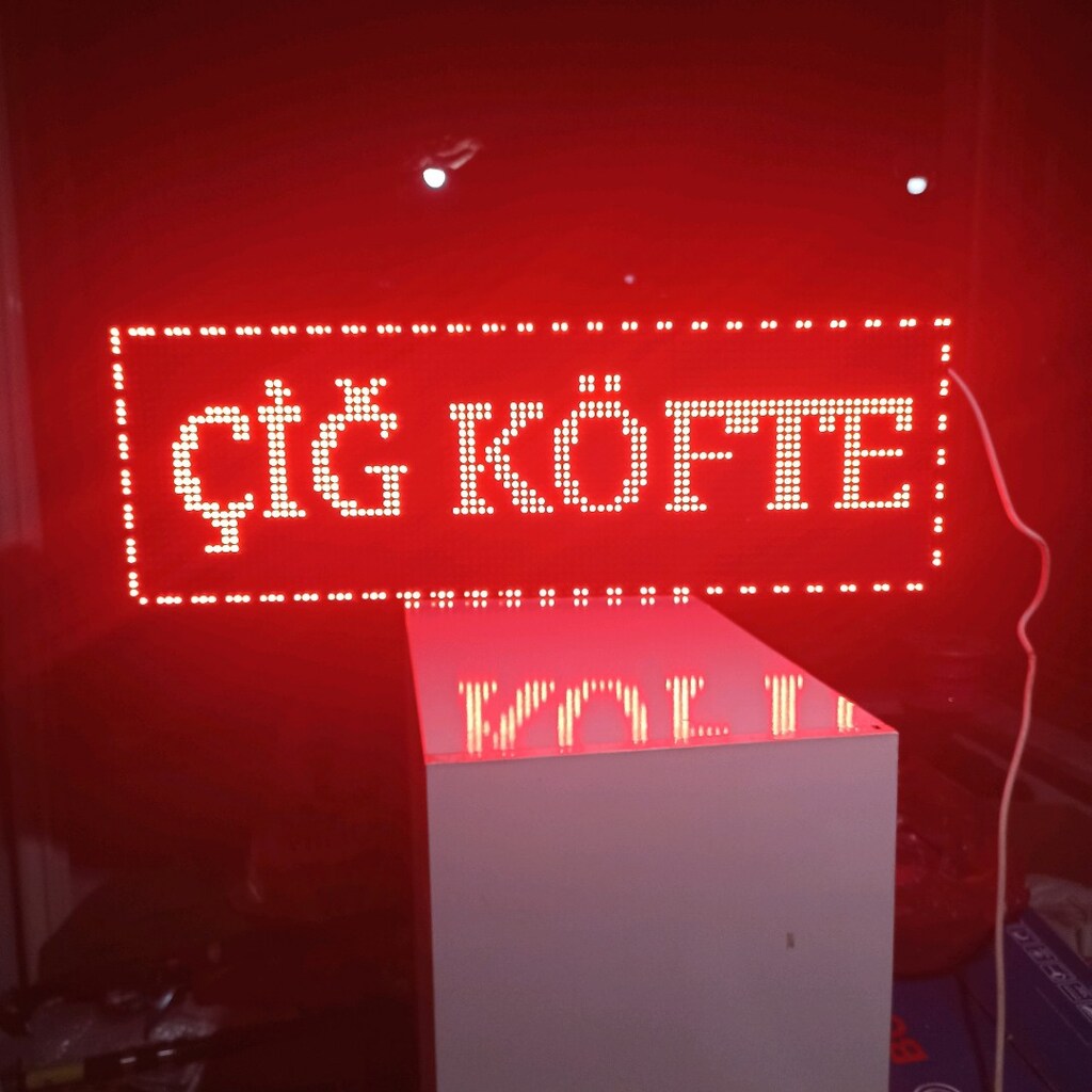 led tabela kayan yazı 32x96cm - 2