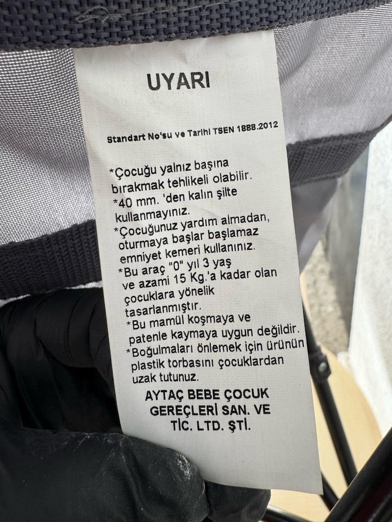 Sıfır Etiketli Deniss Baston Bebek Arabası (Gri-Mavi) - 6