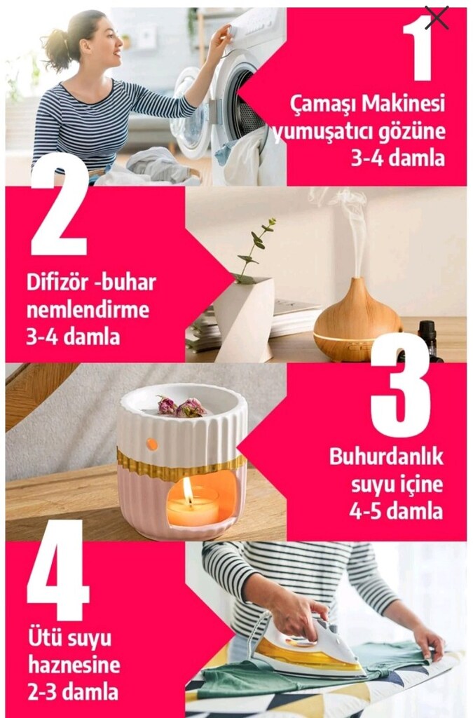 Beyaz Sabun Kokulu Buhardanlık Yağı - 4