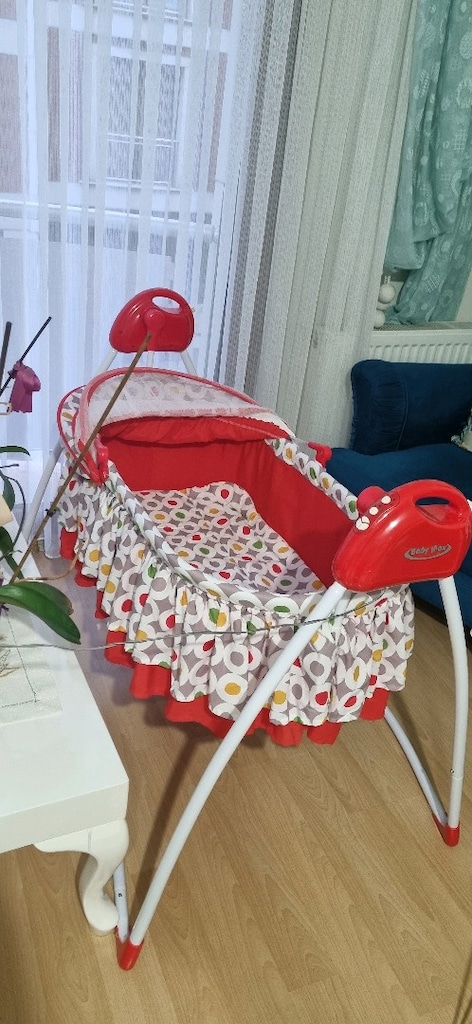 elektrikli sallanır bebek yatağı - 3