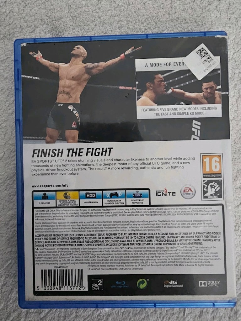 Sony PlayStation 4&5 Ps4 Ps5 Ufc2 - 2