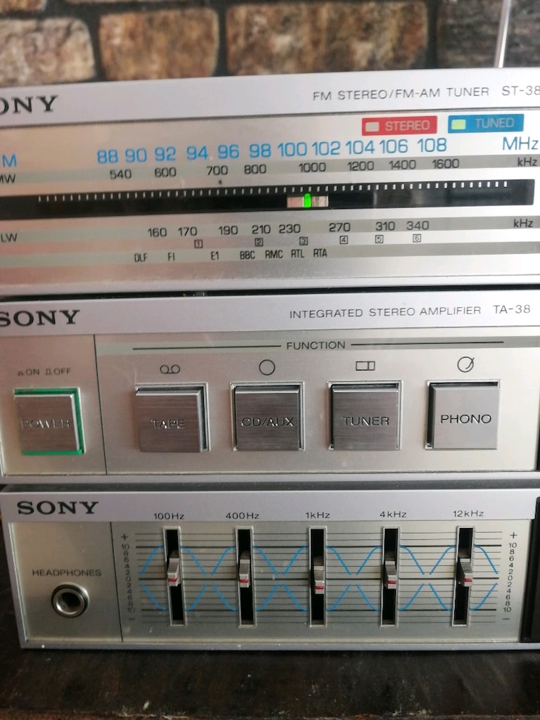 SONY ST/TA 38 Amfi & Radyo /Kozmetik Olarak Tertemiz - Sorunsuz - 2