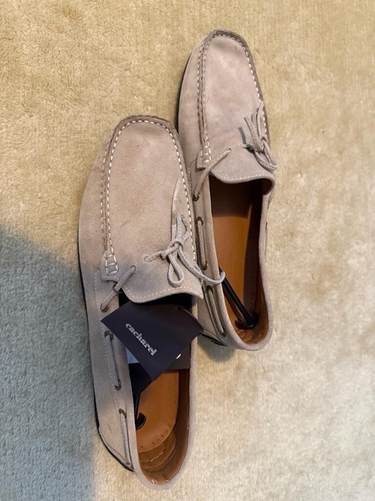 Cacharel Bej Loafer Ayakkabı / 100% Süet Deri / 45 Numara - SIFIR ÜRÜN - 3