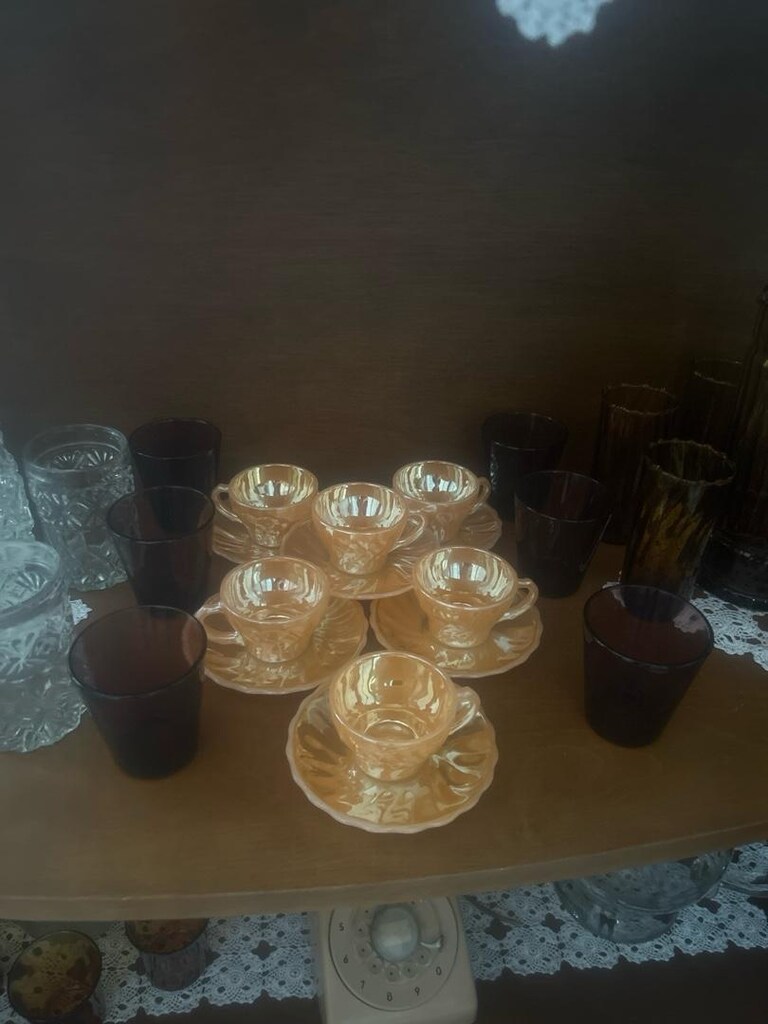 Vintage Sarı Fincan - 3