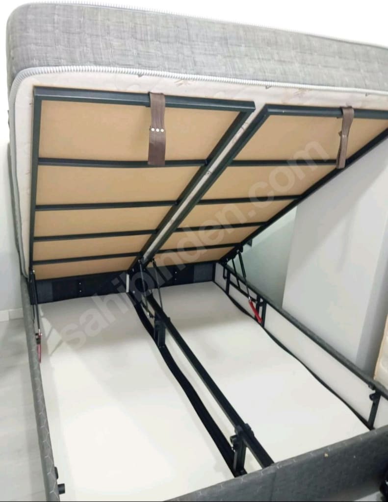 Çift Kişilik 150*200 ebatında temiz Baza, yatak, başlık - 4