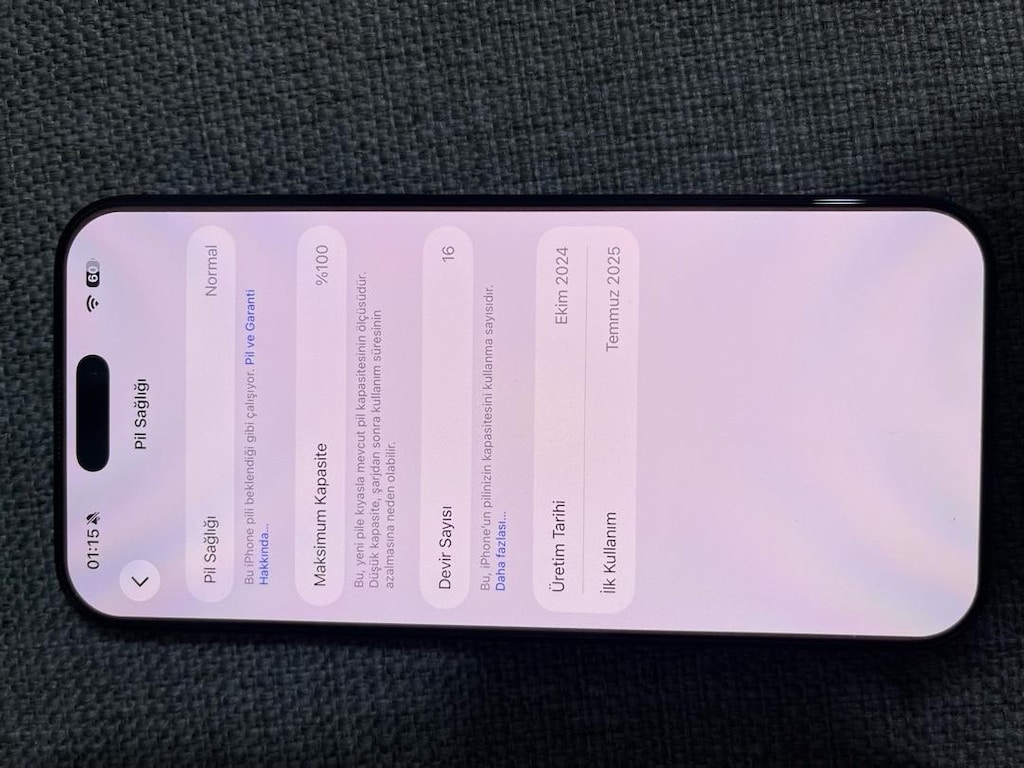 İPHONE 16 PRO MAX (PİL 100 DEVİR 16) - 8