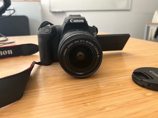 CANON EOS 250D 4K EF-S 18-55, 128GB SD + Çanta, Eksiksiz, Çok Temiz