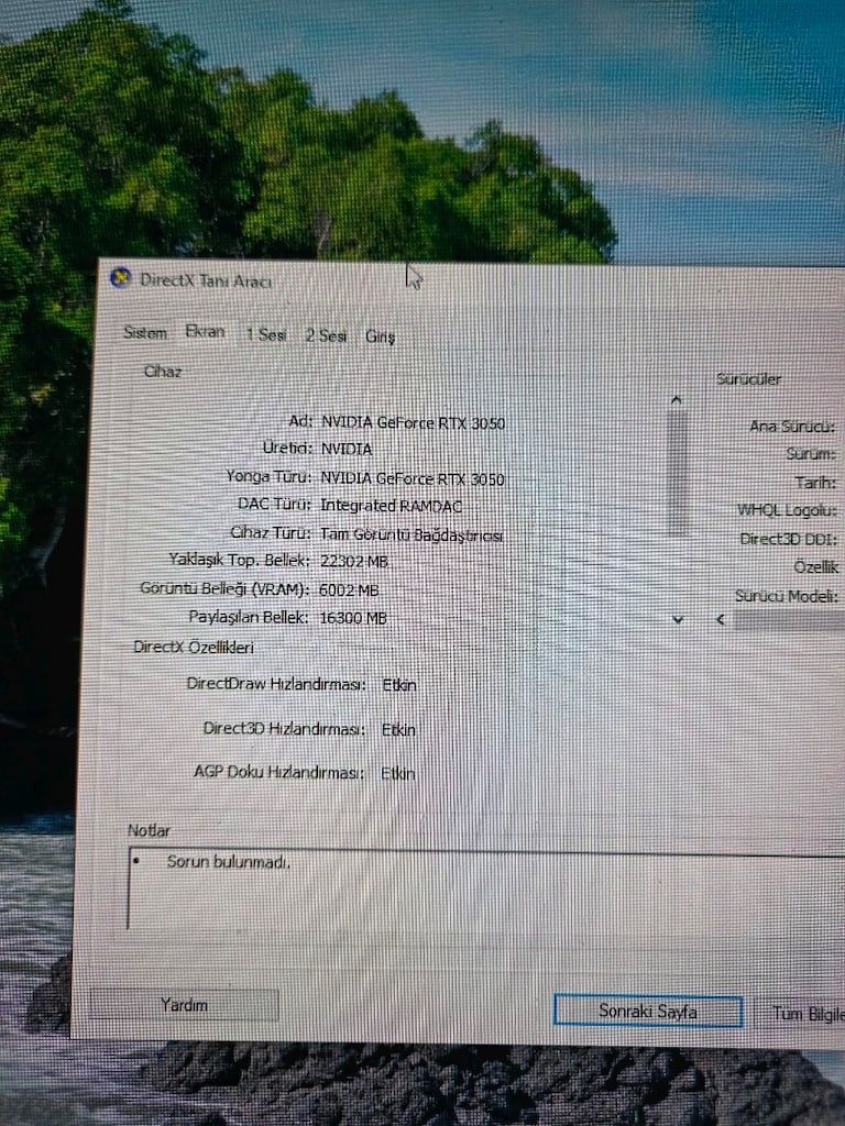 Nvidia RTX 3050 TI ve 180 Hz Npc monitör - 2