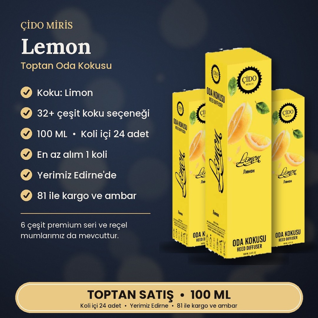 LEMON ODA KOKUSU 100ML ÇİDO MİRİS SIFIR - 2