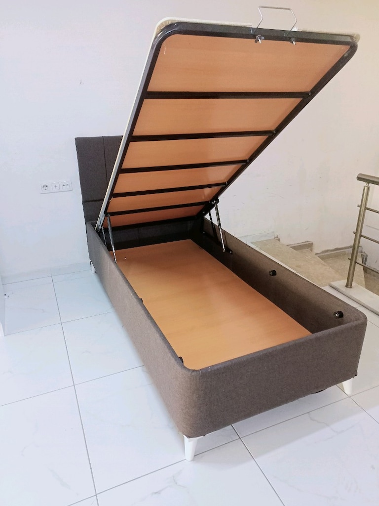 sıfır tek kişilik sandıklı baza başlık eve teslim - 5