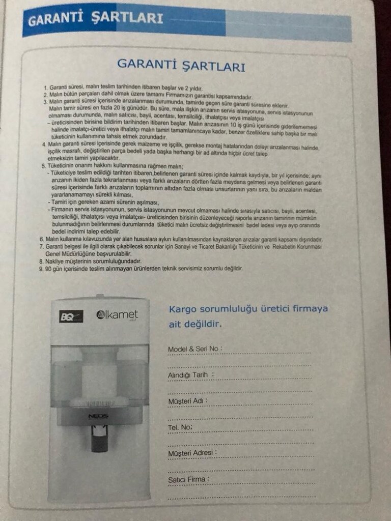 (sıfır) TAŞINABİLİR ALKALİ SU ARITMA SEBİLİ NEOS NUGA BEST&NUGABEST - 10
