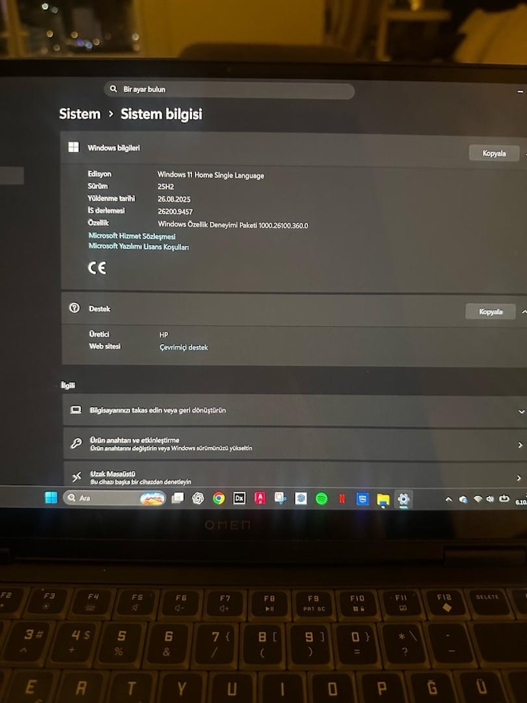 HP OMEN OYUN BİLGİSAYARI VATAN BİLGİSAYAR FATURALI - 6