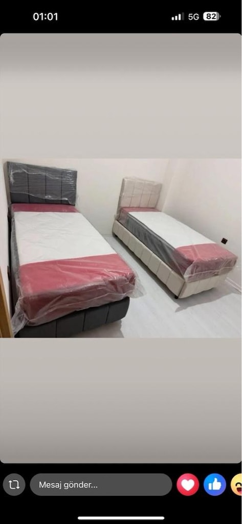 ultra lüks tek kişilik baza başlık yatak sıfır ürün ambalajında - 6