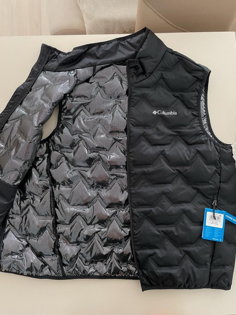 Sıfır Etiketli Columbia Walker Mill Heat Seal Omni-Heat Kaz Tüyü Yelek - 3