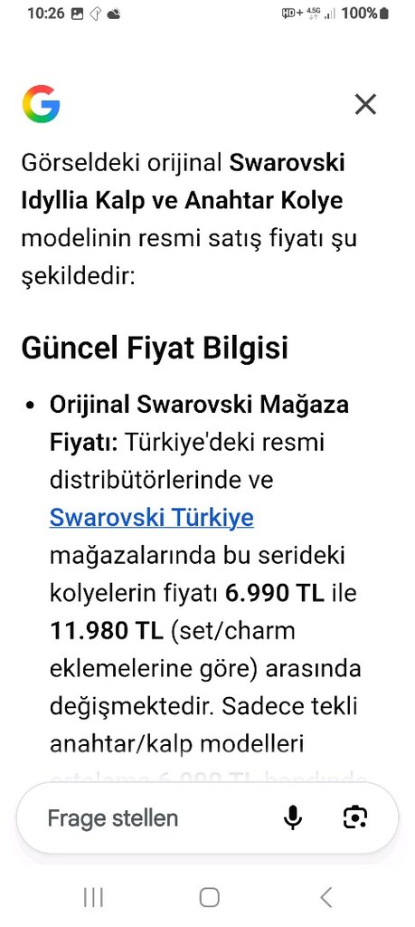 Swarofski orginal kolye - 7