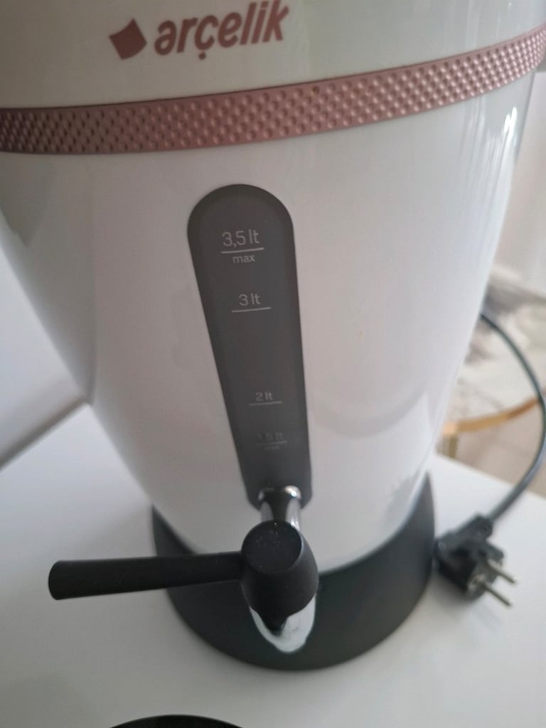Yeni Beyaz Çay Makinası Semaver - 9