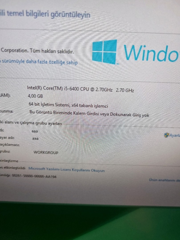 satılık h110 anakart i5 6400 işlemci 4 gb ddr4 rem - 4