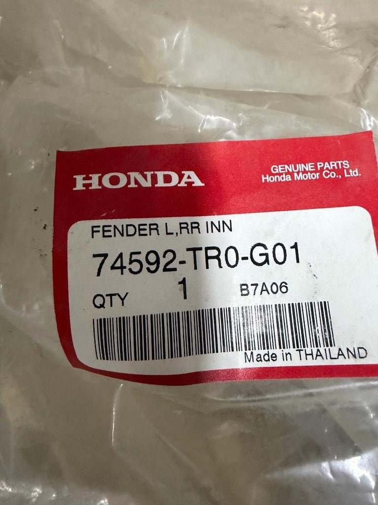 Honda FB7 Civic Çamurluk Davlumbazı Arka Sol 2012-2016 sıfır orjinal - 3