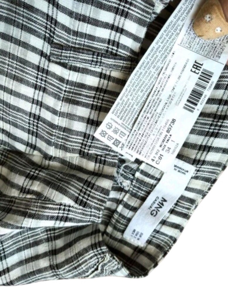 Mango Keten Pantolon - 7