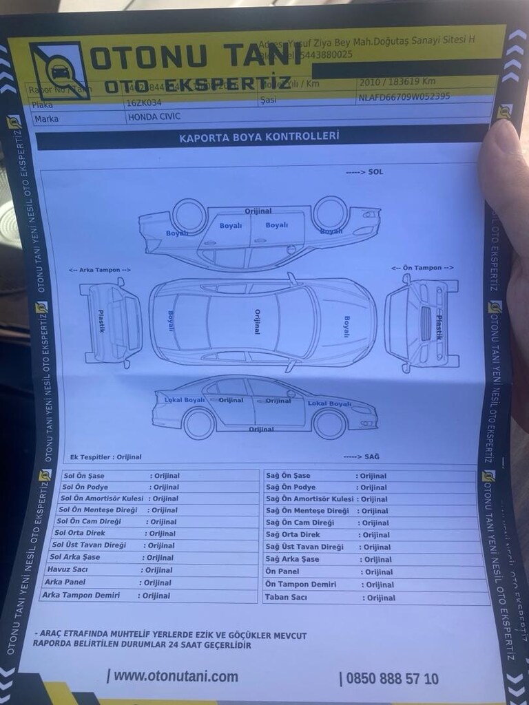 2010 MODEL HONDA CİVİC FD6 DEĞIŞENSIZ 184.000 km - 10