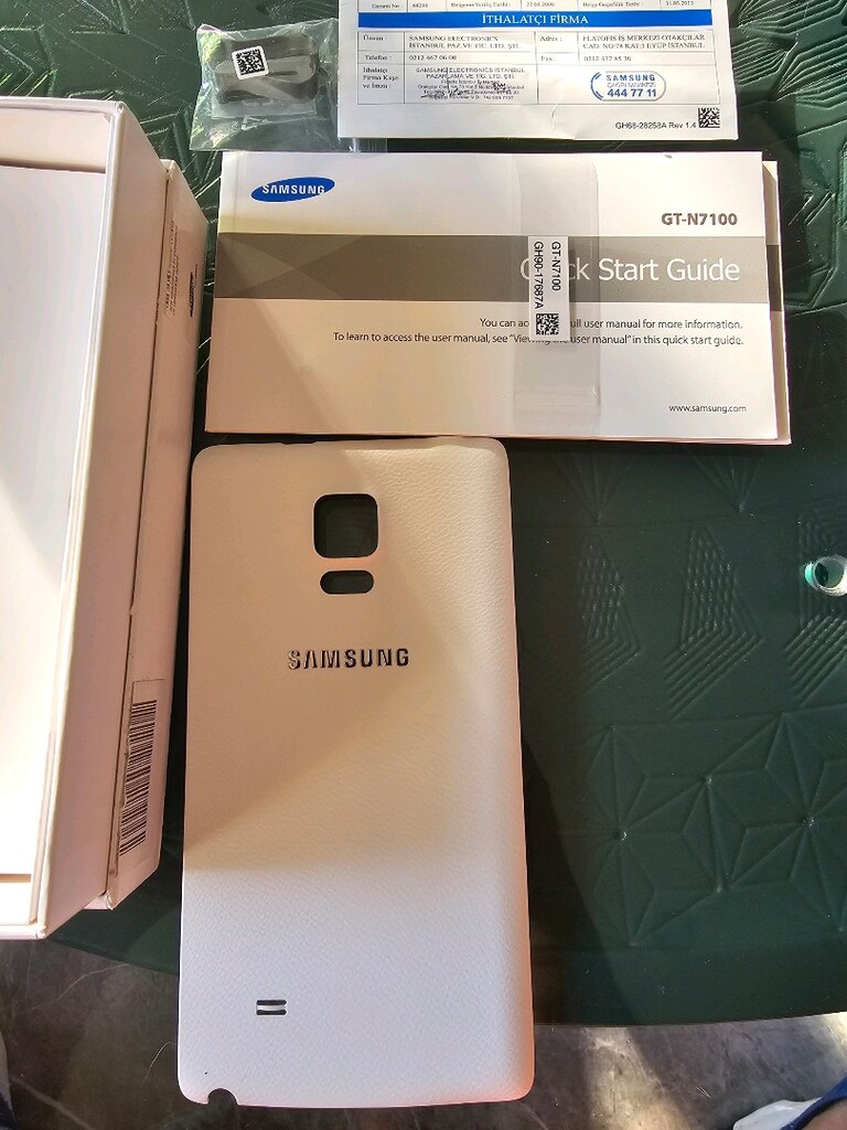 Samsung note 2 arka kapak ve kutusu - 2