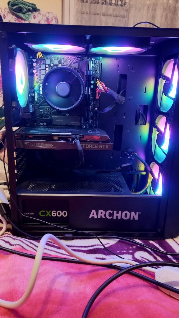 ANAKART + RAM + ARGB KASA PSU YEDEK PARÇA . EKRAN KARTI VE İŞLEMCi yok - 3