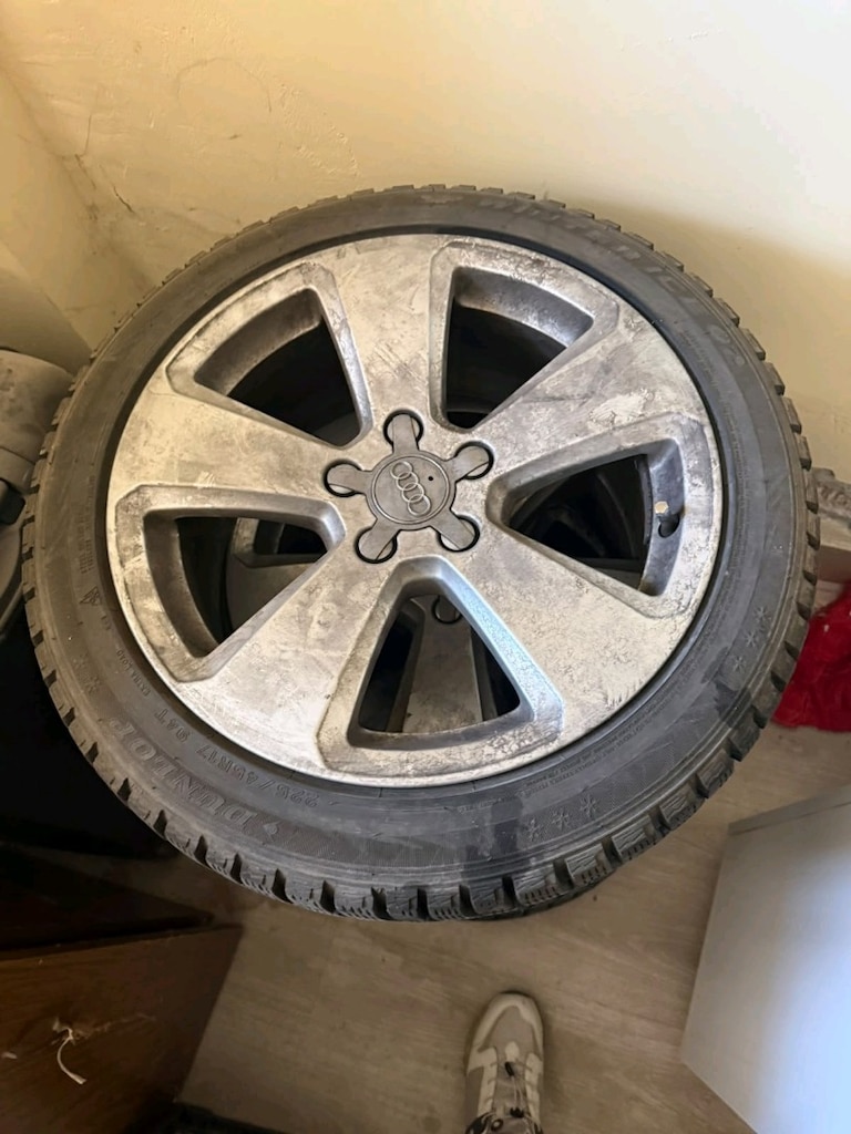 Dunlop kış lastikli Audi jant 17 45 225 - 4