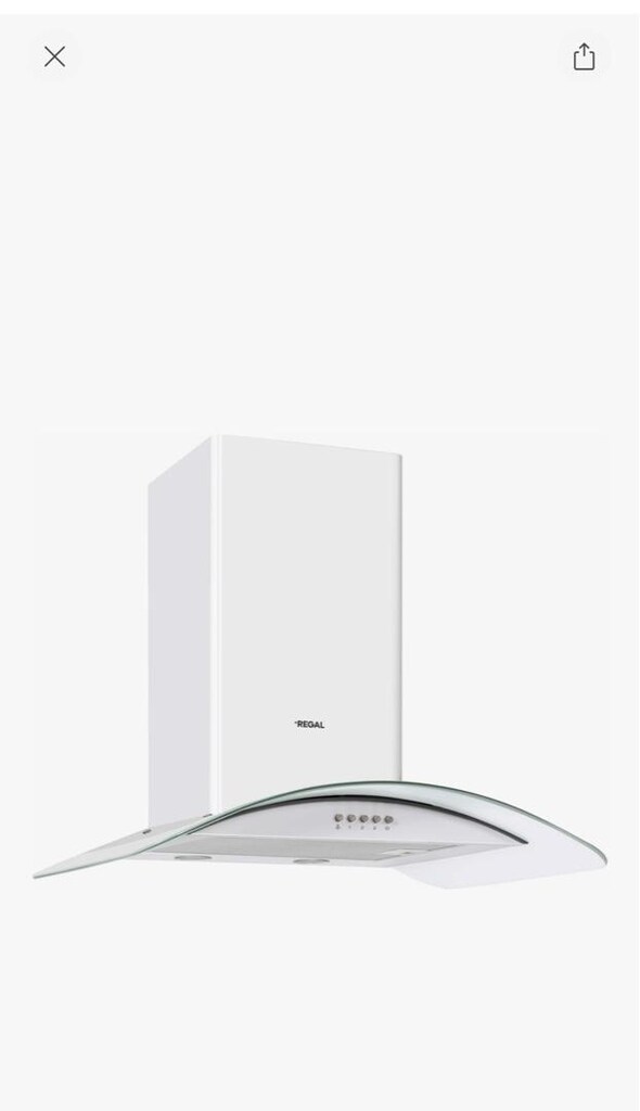 Regal AD 6061 BC Beyaz Cam Duvar Tipi Davlumbaz sıfır 3yıl garantili - 2