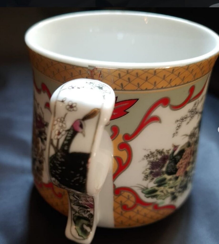Porselen Kupa Royal Windsor El Boyama Vintage Fine - 2