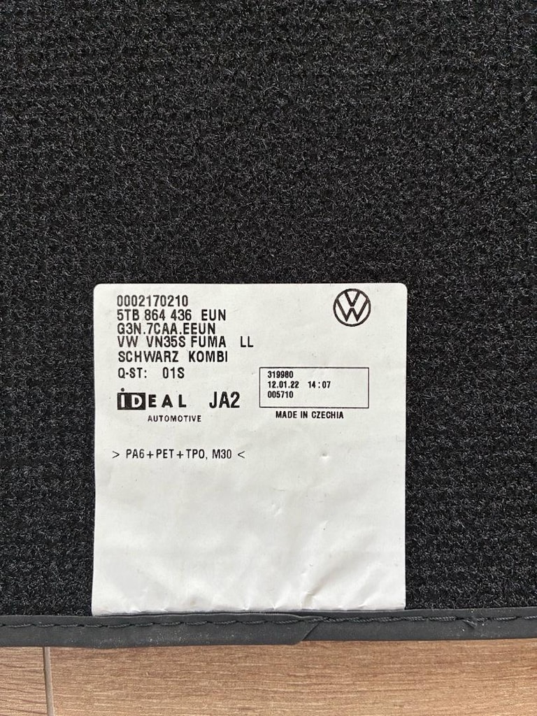 Sıfır - Orijinal Volkswagen Caddy 5 (2020 Sonrası) Halı Paspas - 7