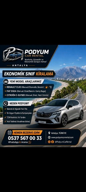 Güvenli & Konforlu Araç Kiralama Günlük, Haftalık & Filo Kiralama