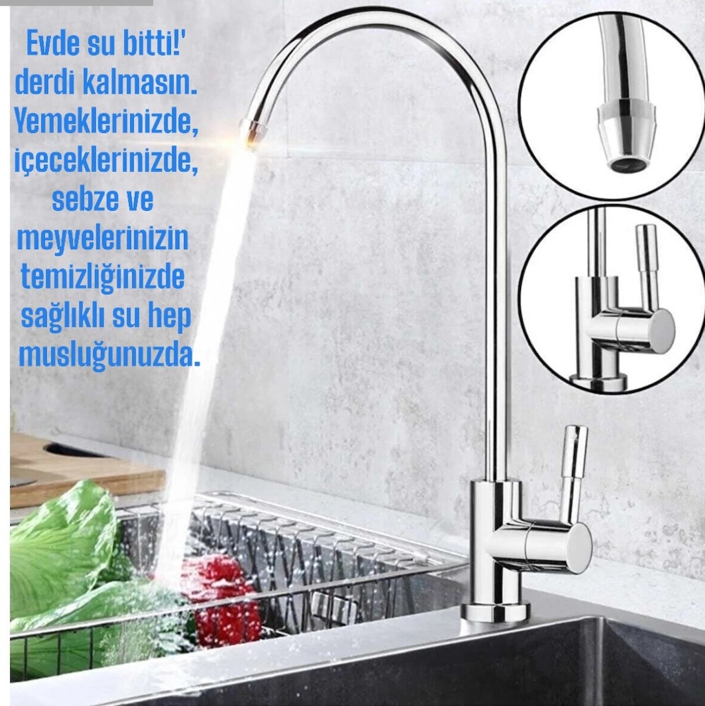 12 LİTRE ÇELİK TANKLI ŞEFFAF KASA MONTAJ DAHİL SU ARITMA CİHAZI - 6